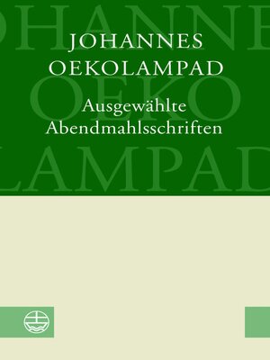 cover image of Ausgewählte Abendmahlsschriften